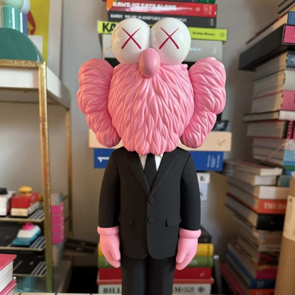 Original authentic kaws bff pink Dior figure collectible display